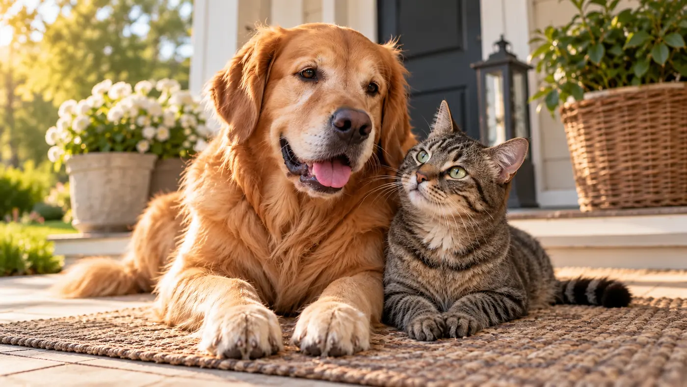 A beloved dog and cat